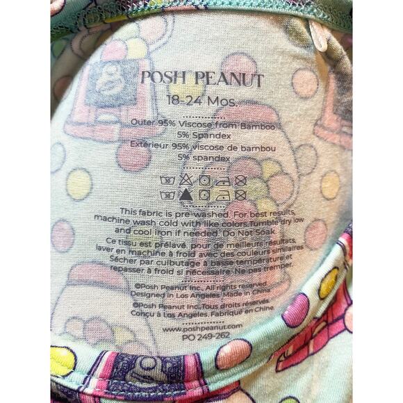 Posh Peanut Gumball Sleeveless Swing Dress Onesie Size 18 to 24 Months - Picture 3 of 4